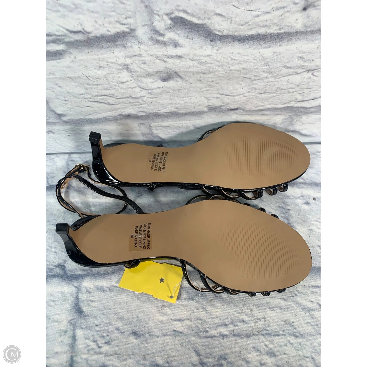 Sandals Heels Kitten By Loft In Black, Size: 8