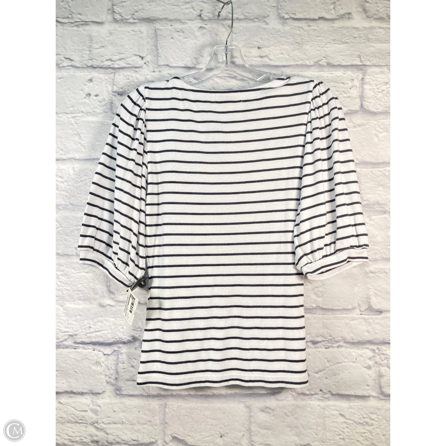Top Short Sleeve By Michael Stars In Black & White, Size: M