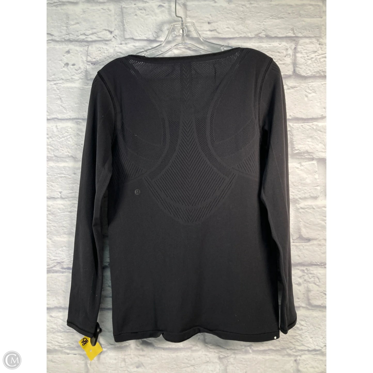 Athletic Top Long Sleeve Crewneck By Lululemon In Black, Size: L