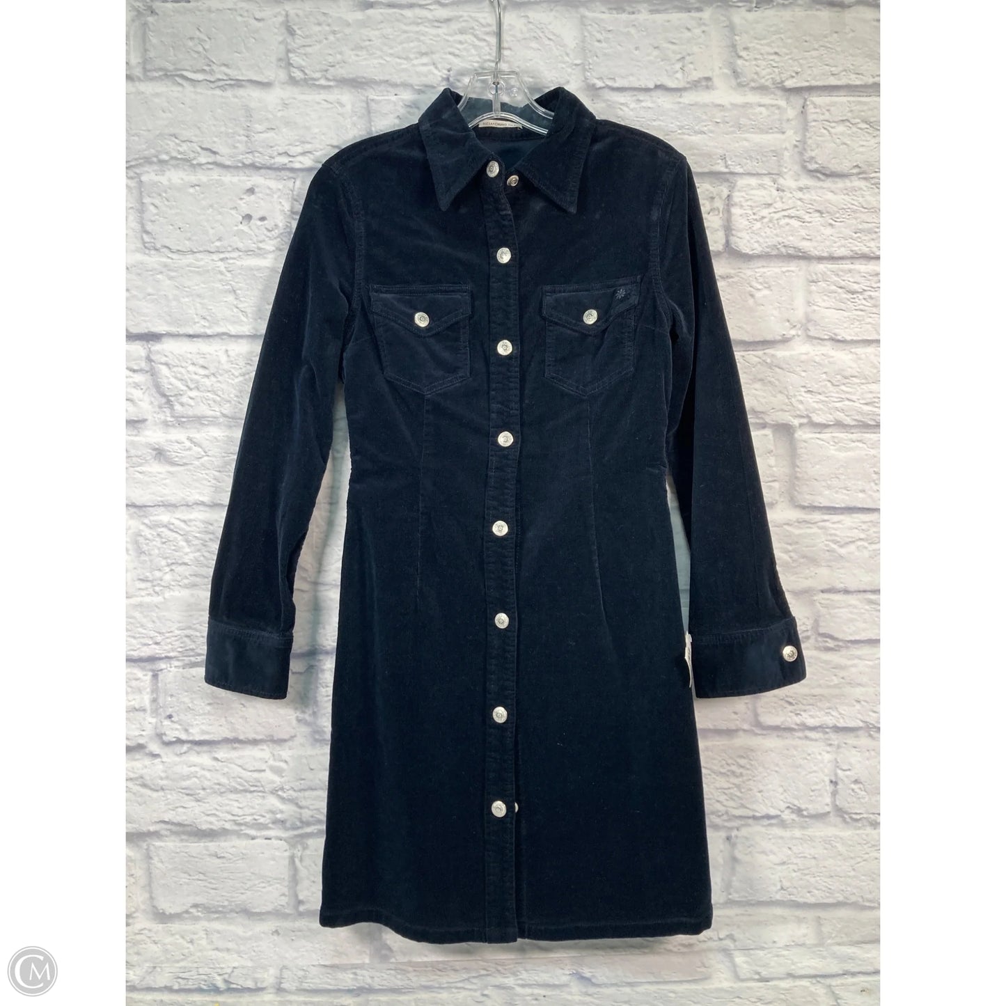 Dress Casual Midi By Ag Jeans In Navy, Size: S
