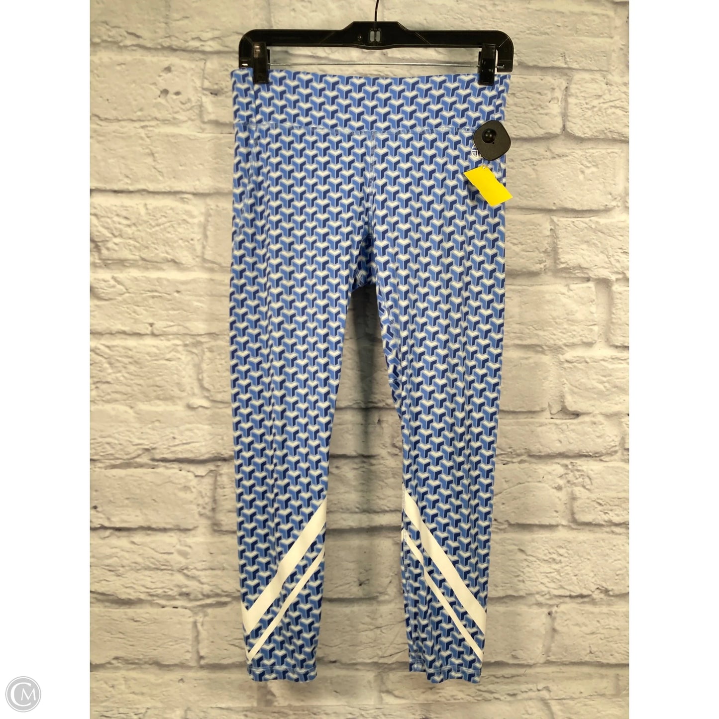 Pants Designer By Tory Burch In Blue & White, Size: M
