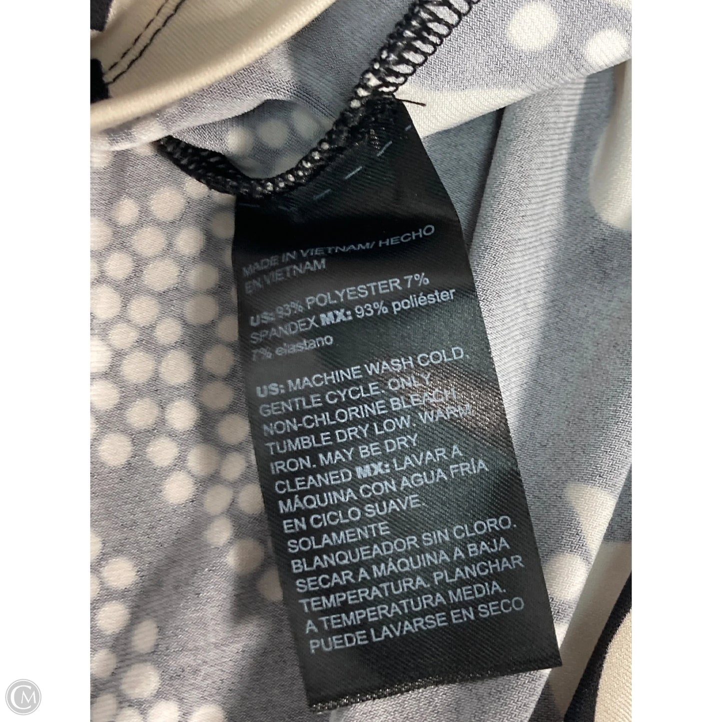 Dress Casual Maxi By Chicos In Black & Cream, Size: 2x