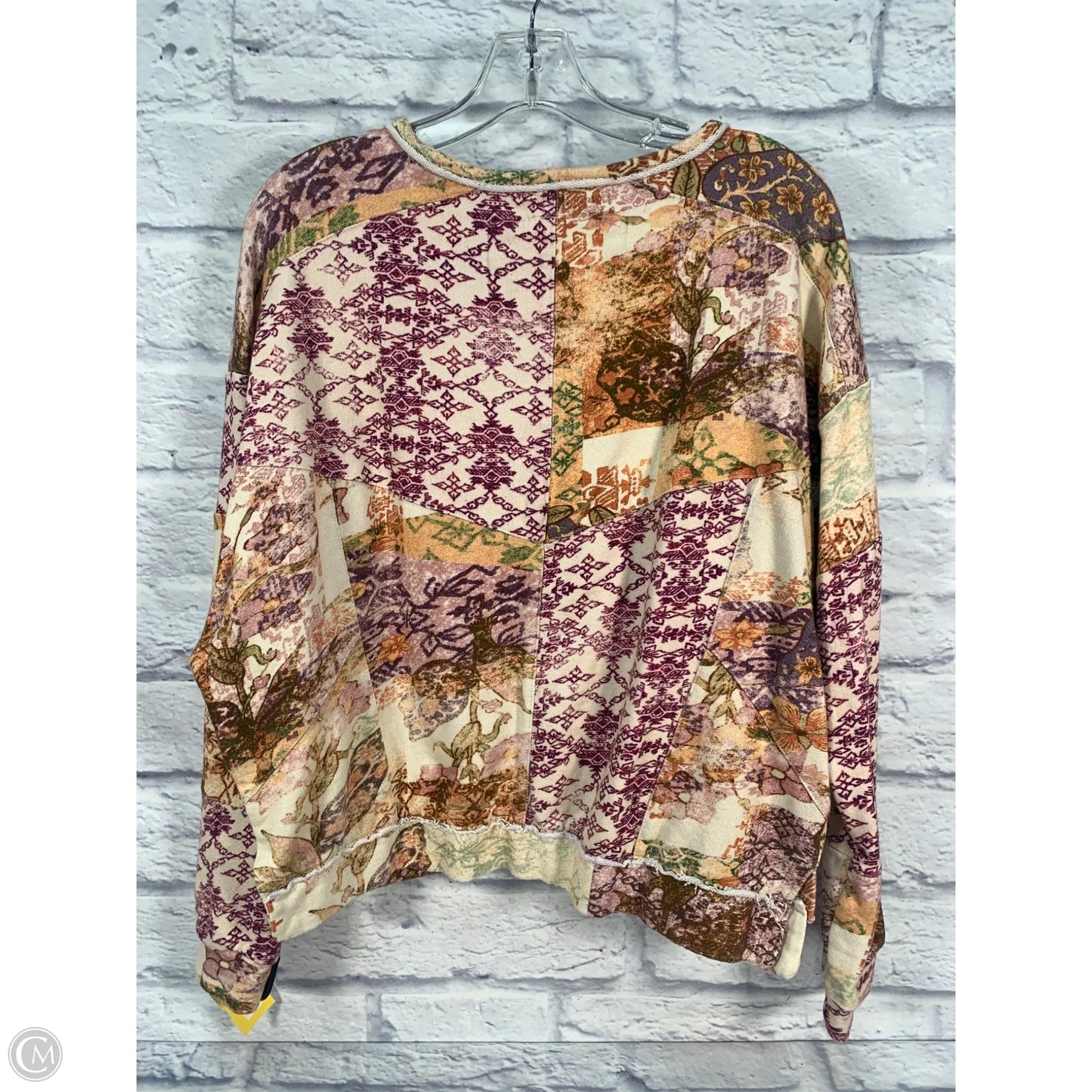 Top Long Sleeve By Pilcro In Orange & Purple, Size: S