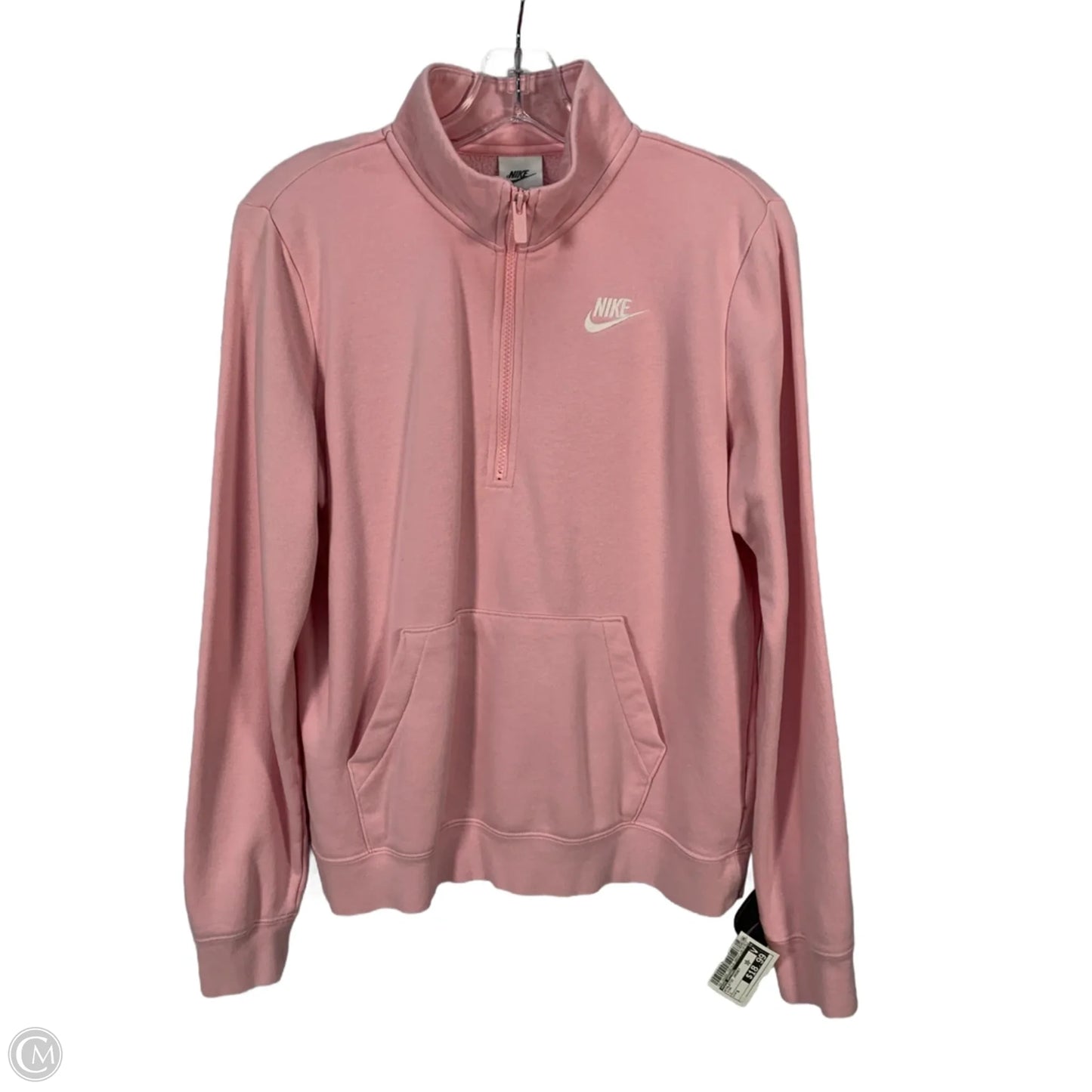 Athletic Jacket By Nike Apparel In Pink, Size: S