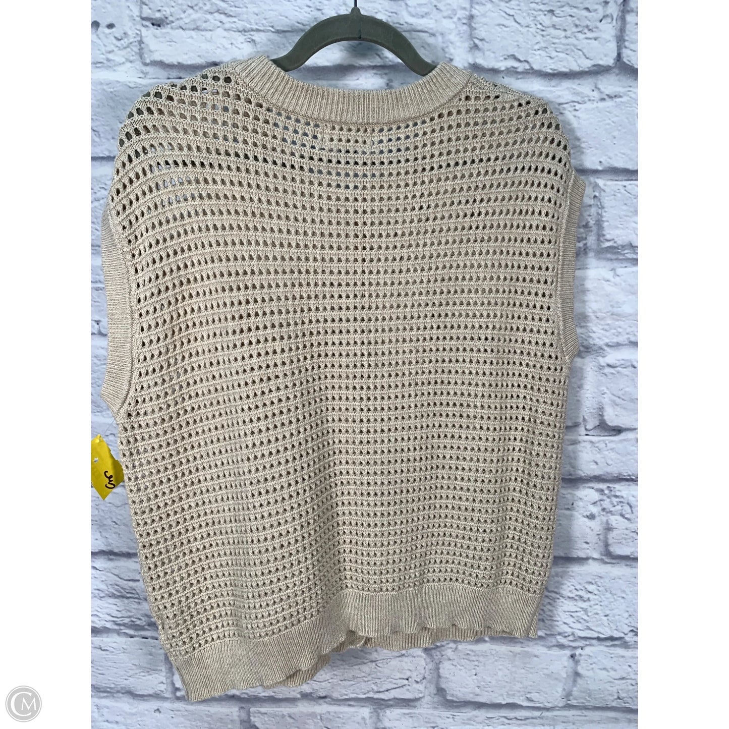 Vest Sweater By Universal Thread In Tan, Size: S