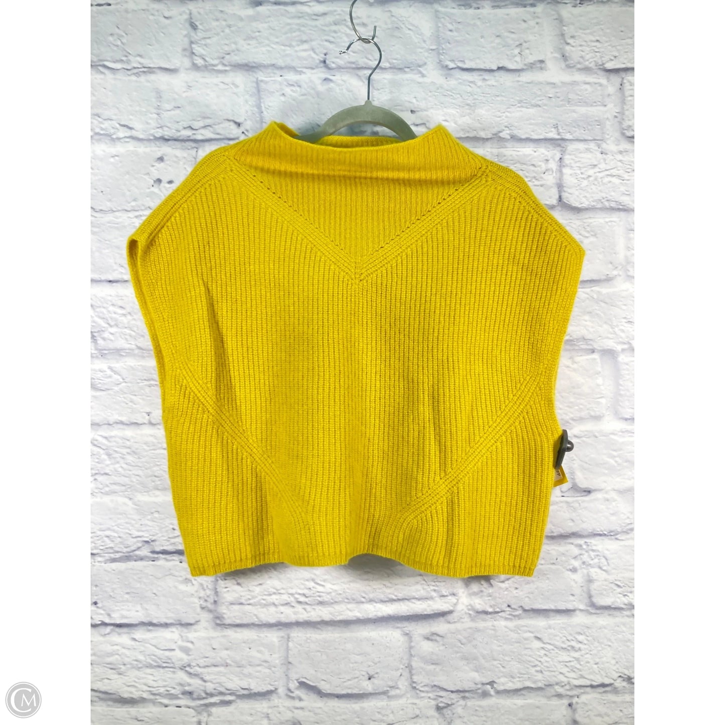 Vest Sweater By Anthropologie In Yellow, Size: S