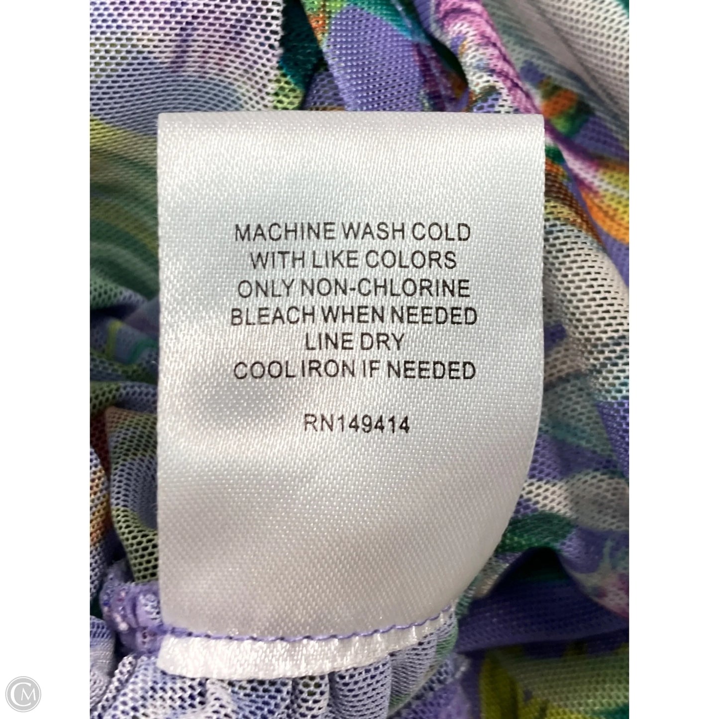 Blouse Long Sleeve By Johnny Was In Green & Purple, Size: Xs