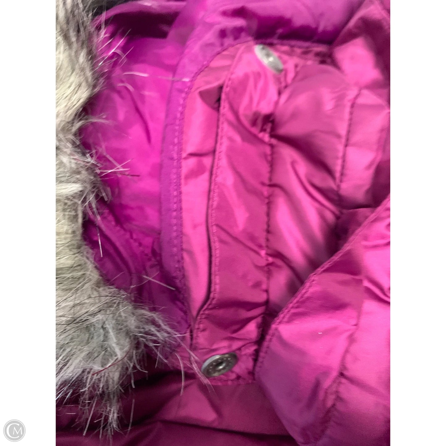 Jacket Puffer & Quilted By Columbia In Purple & Tan, Size: L