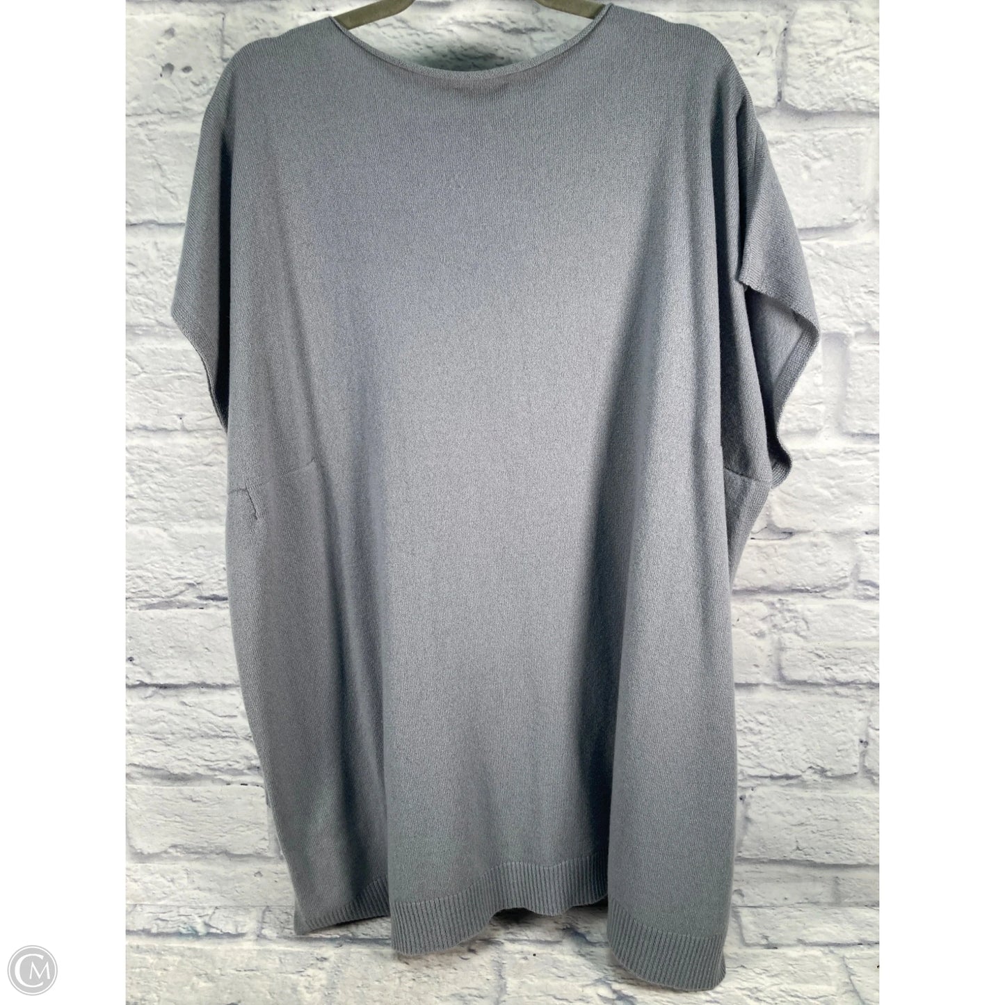 Sweater Designer By Lafayette 148 In Grey, Size: L
