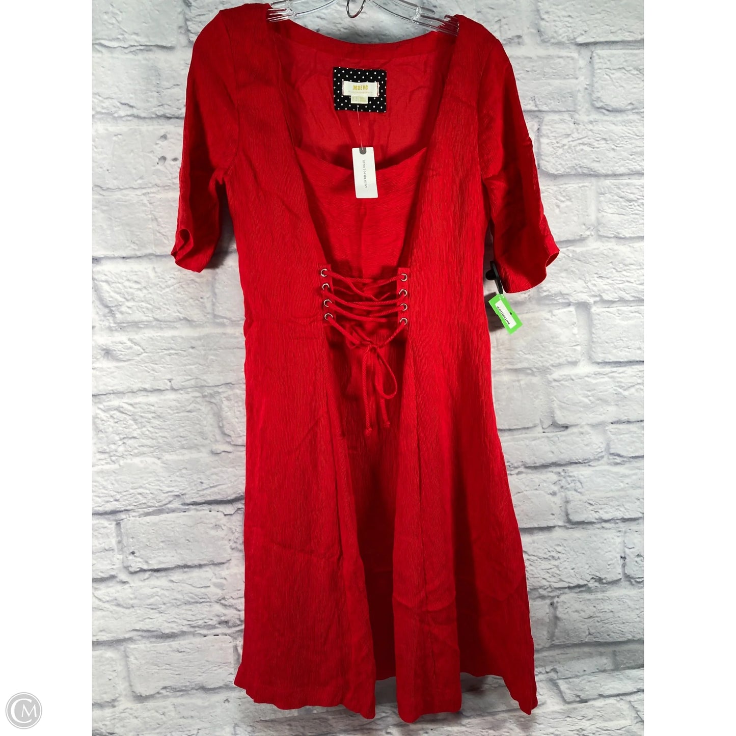 Dress Party Midi By Maeve In Red, Size: M