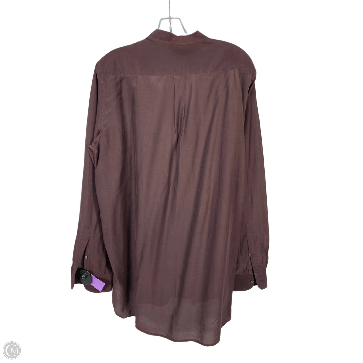 Tunic Long Sleeve By Gap In Purple, Size: Xl