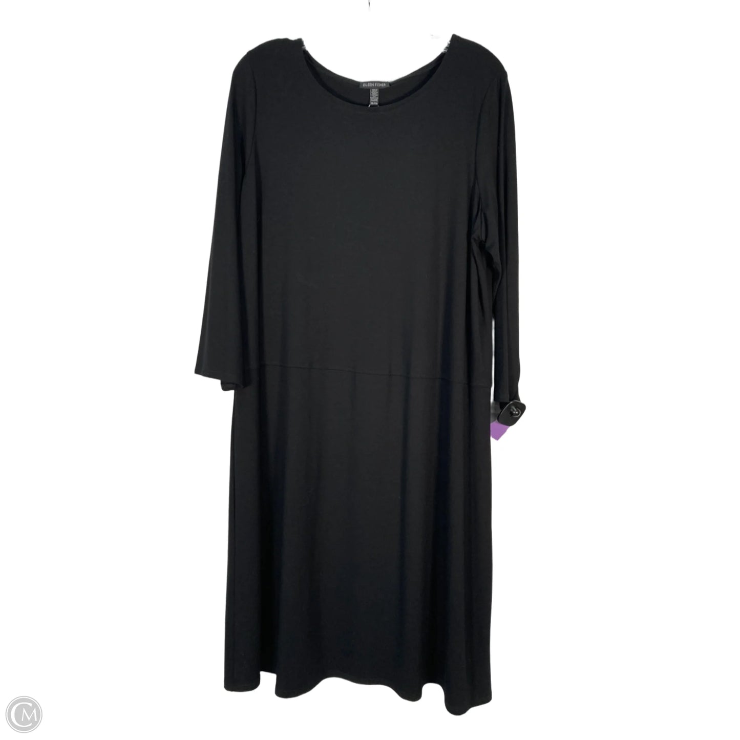 Dress Casual Midi By Eileen Fisher In Black, NEW! Size: Xl