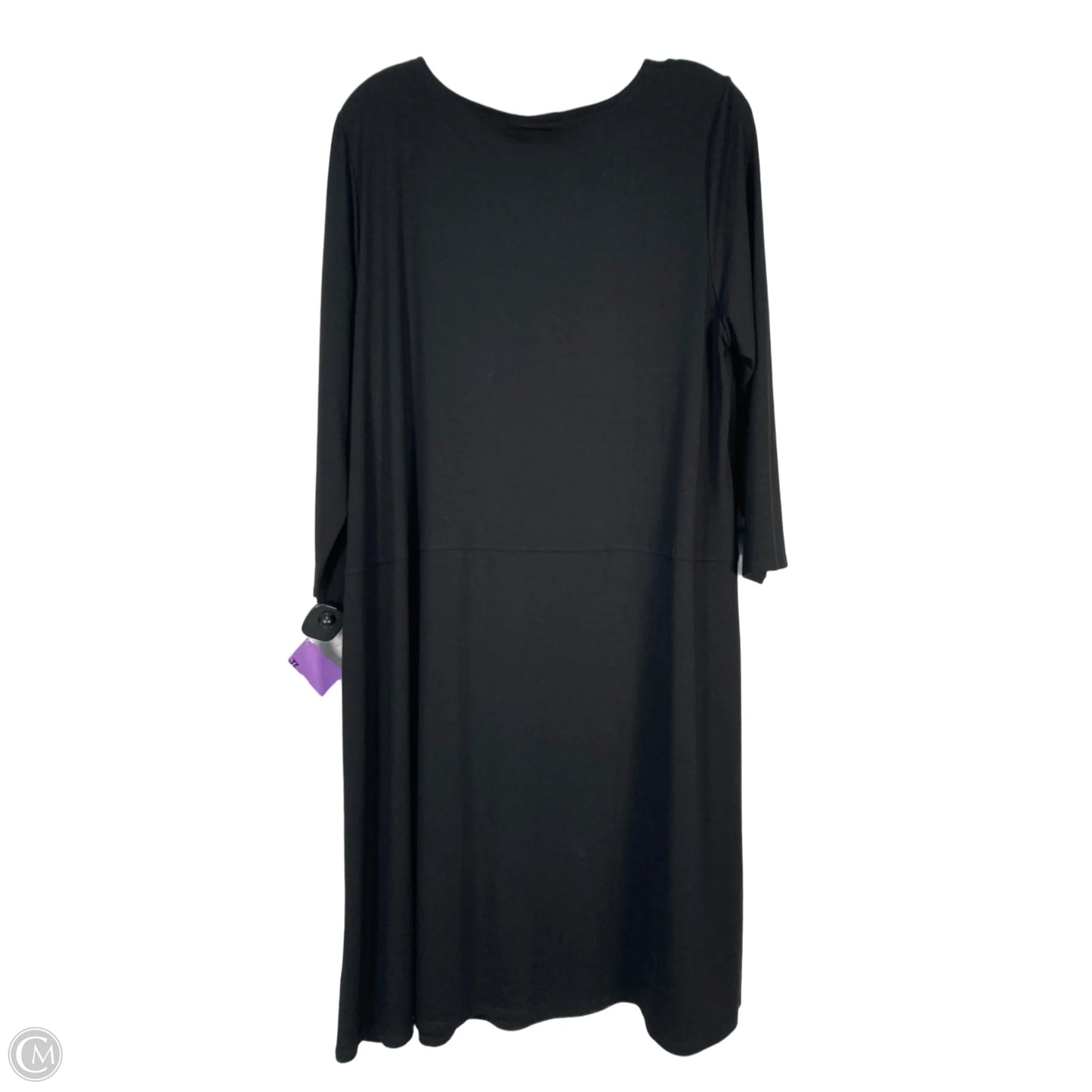 Dress Casual Midi By Eileen Fisher In Black, NEW! Size: Xl