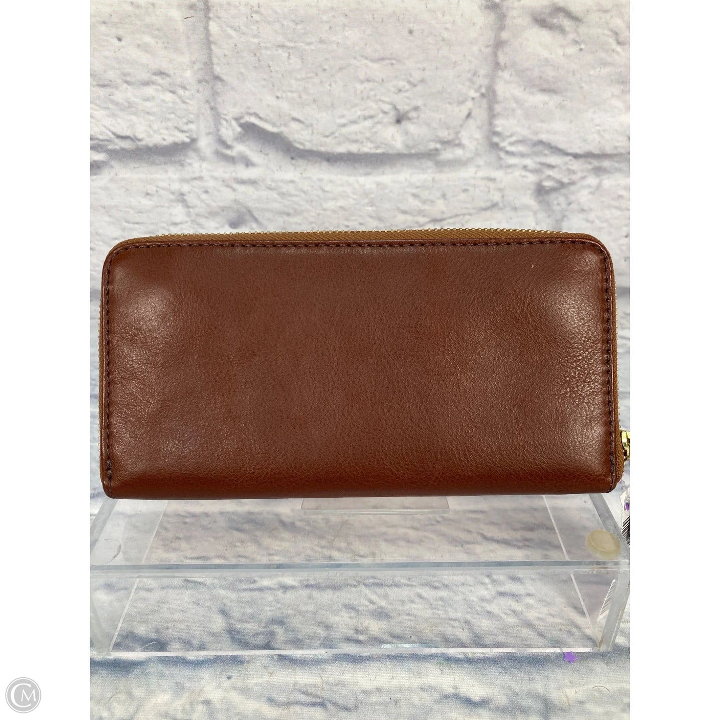 Wallet Leather By Fossil, Size: Large