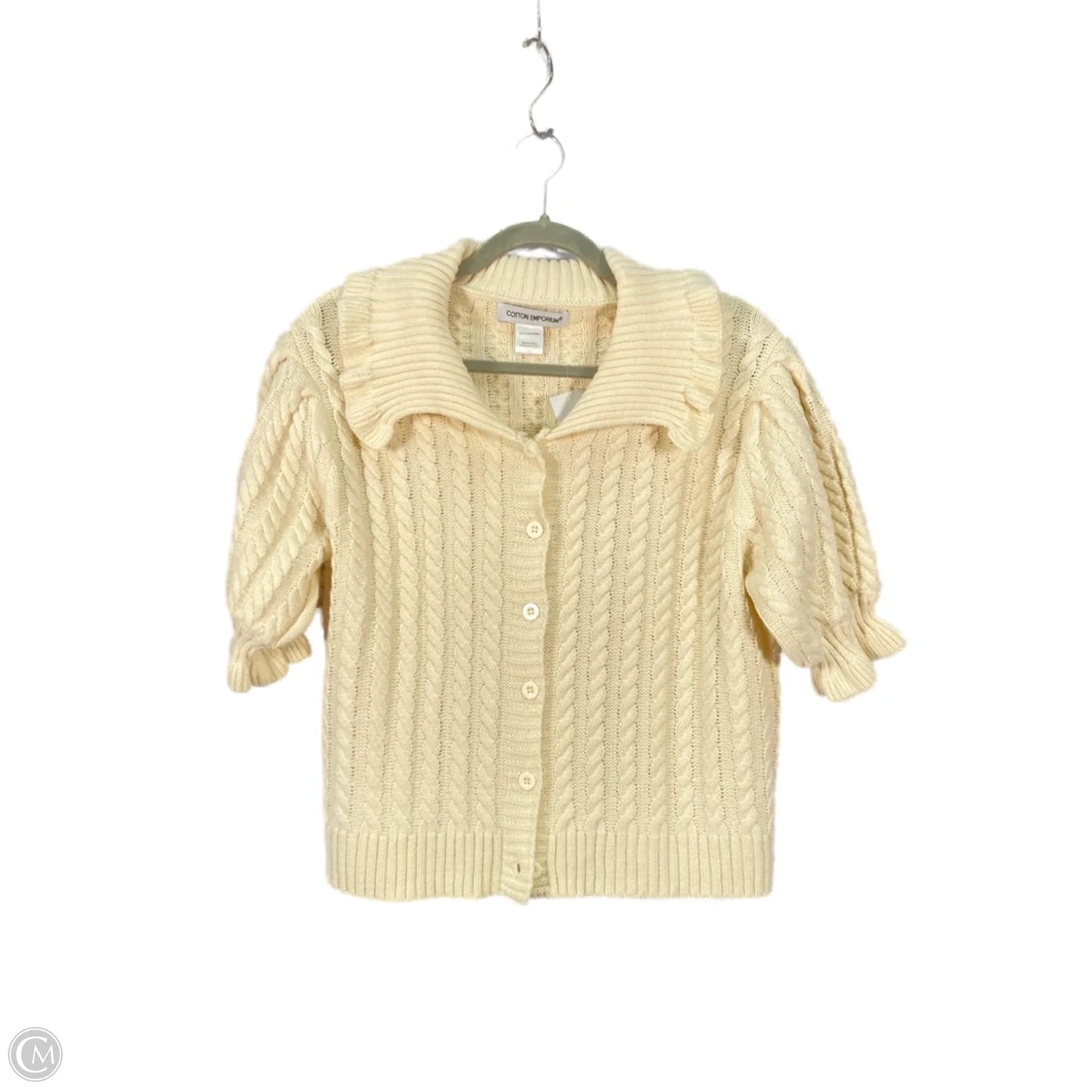 Sweater Short Sleeve By Clothes Mentor In Beige, Size: Xl