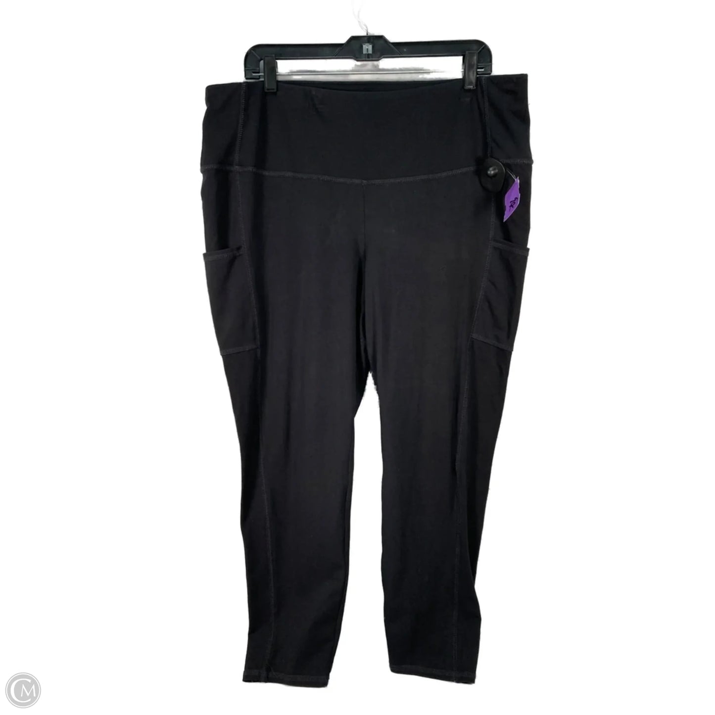 Athletic Leggings By Chicos In Black, Size: Xl