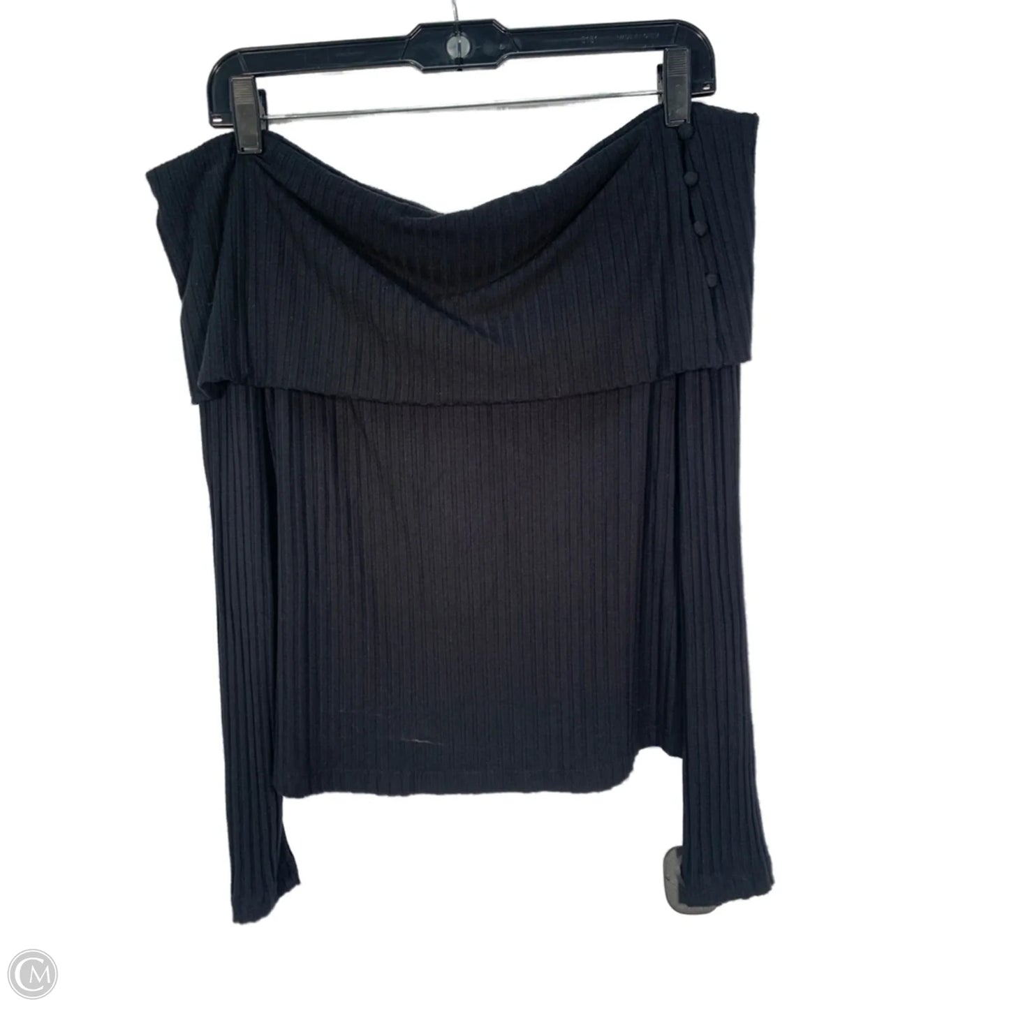 Blouse Long Sleeve By Anthropologie In Black, Size: S