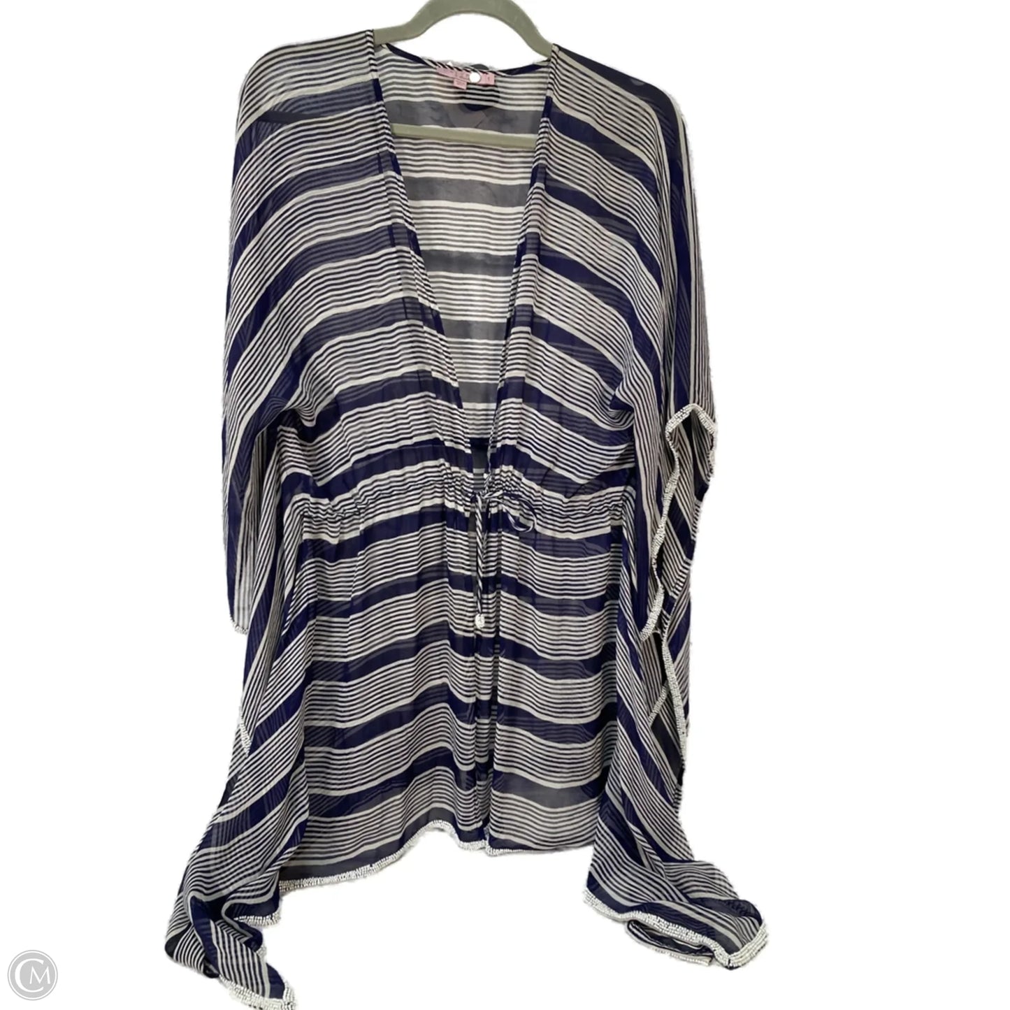 Kimono By Calypso St Barth In Blue & White, Size: Xs