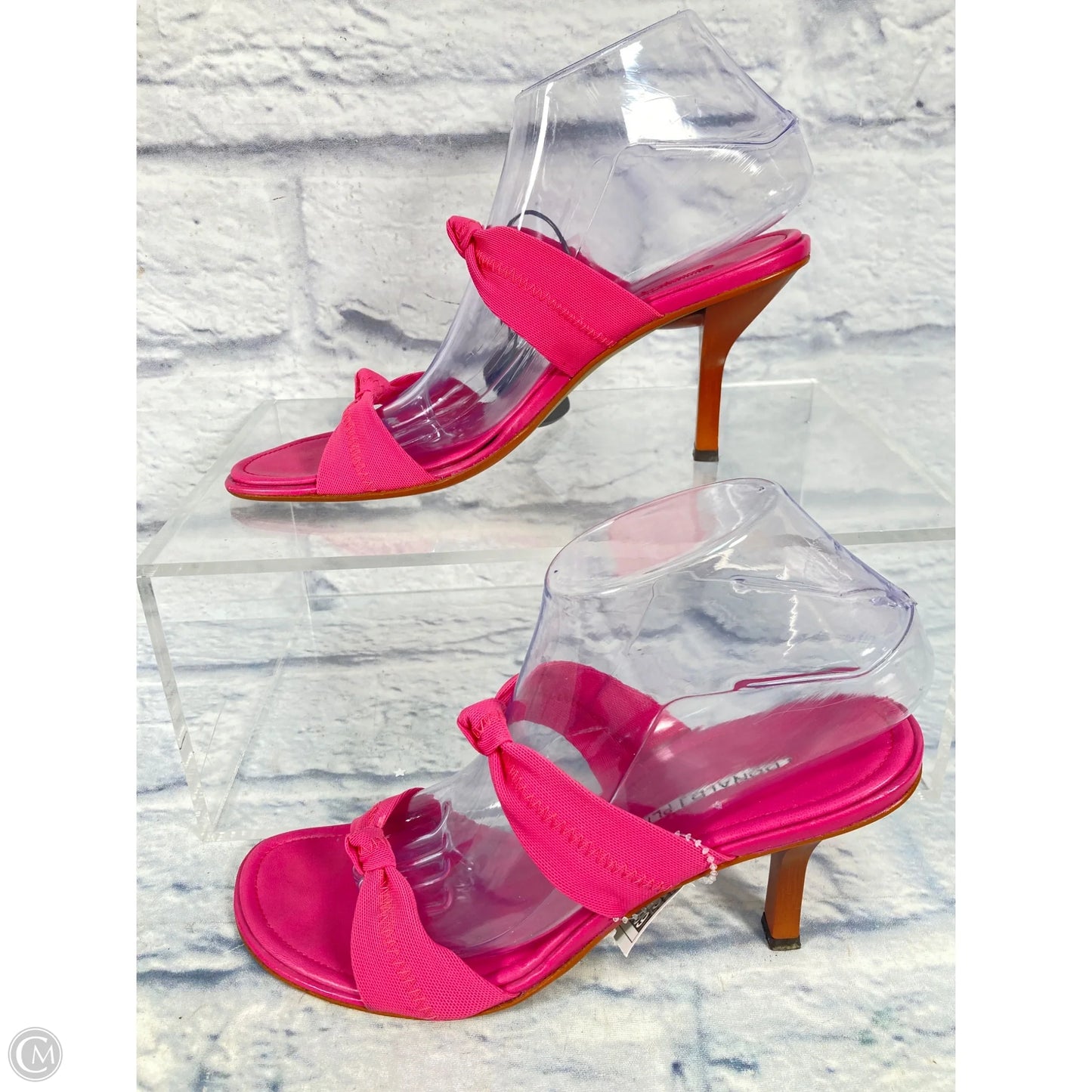 Sandals Heels Stiletto By Donald Pliner In Pink, Size: 8.5
