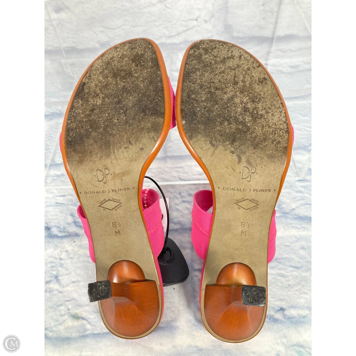 Sandals Heels Stiletto By Donald Pliner In Pink, Size: 8.5