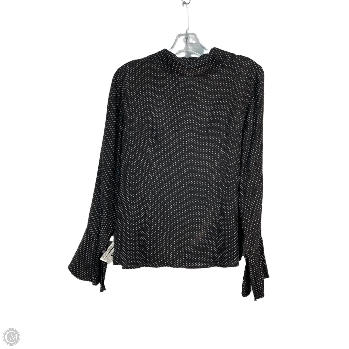 Blouse Long Sleeve By Willi Smith In Polkadot Pattern, Size: M