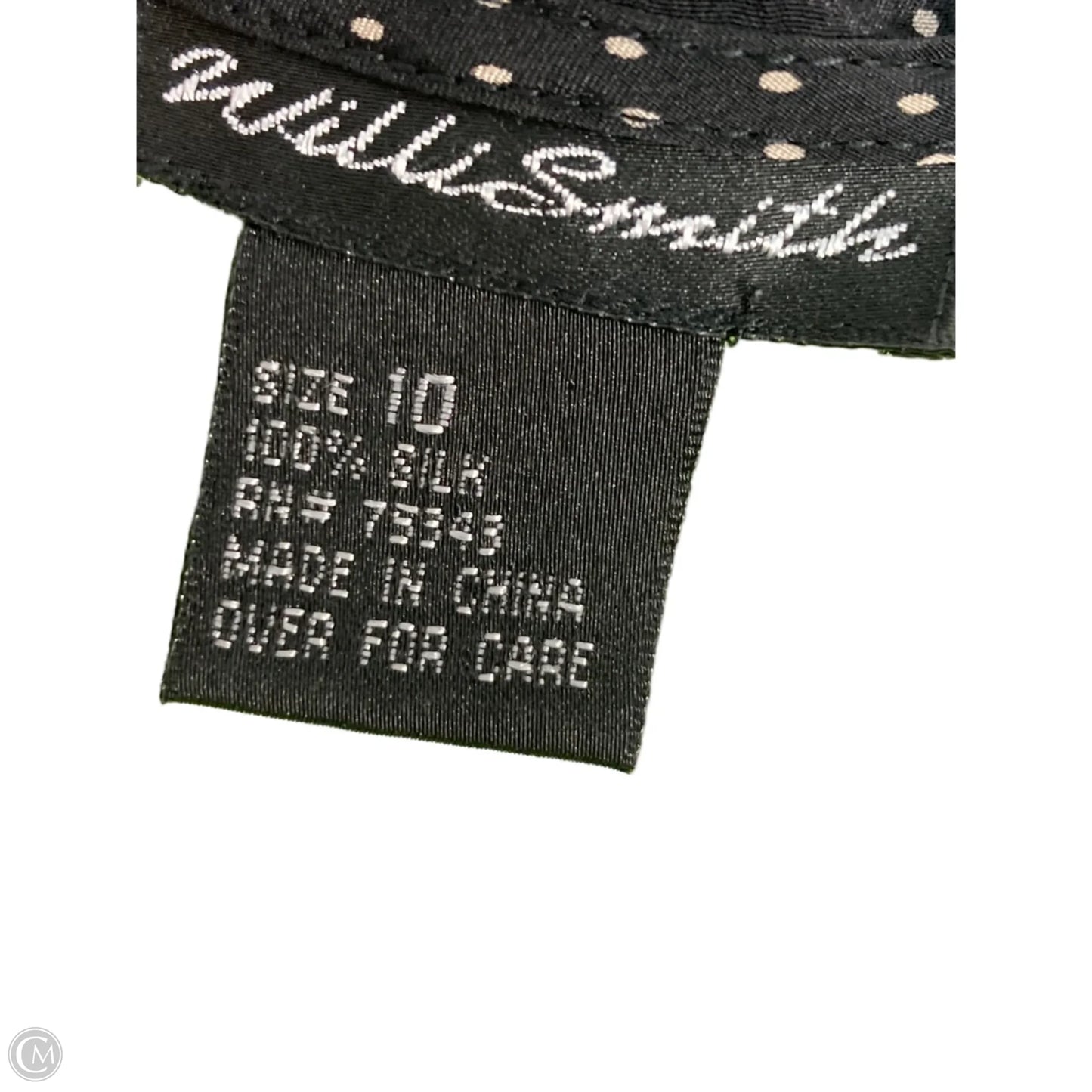 Blouse Long Sleeve By Willi Smith In Polkadot Pattern, Size: M