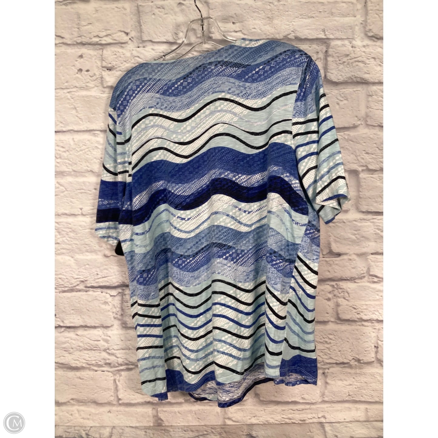 Top Short Sleeve By Chicos In Blue, Size: Xl