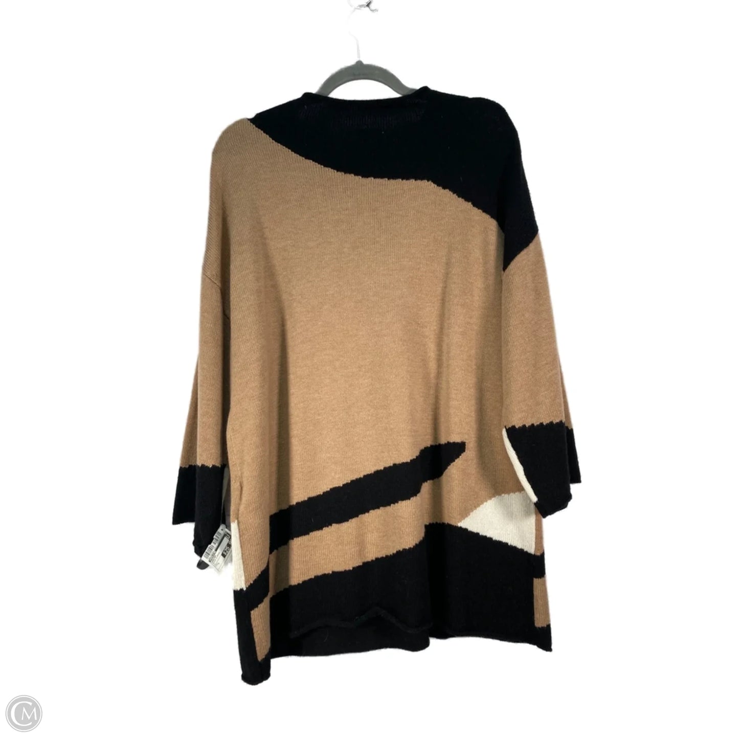 Sweater By Madeleine In Black & Brown, Size: L