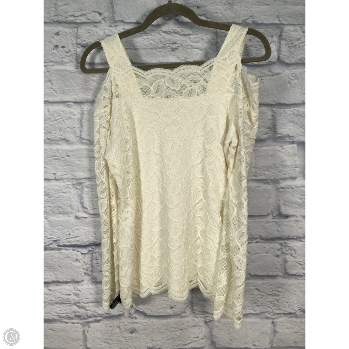 Top Long Sleeve By Chicos In Cream, Size: S