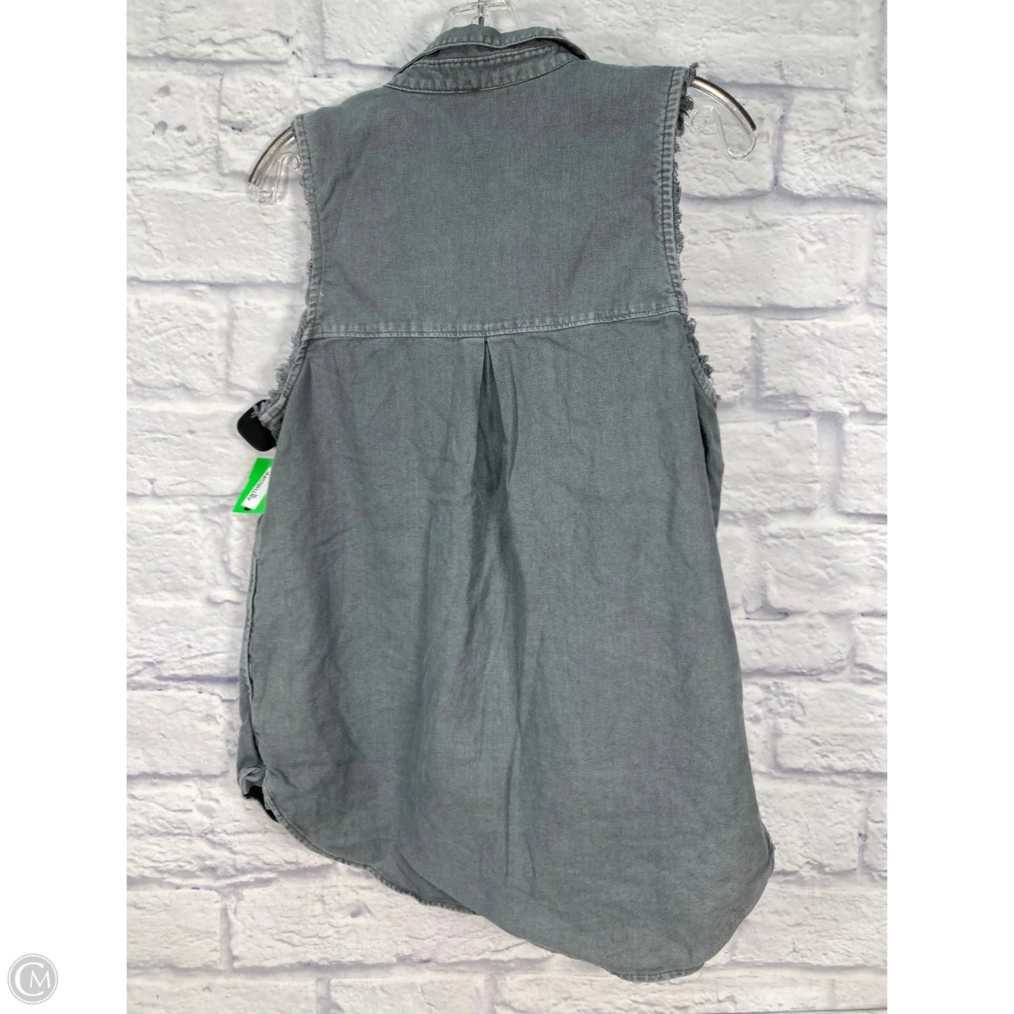 Vest Other By Free People In Grey Denim, Size: L
