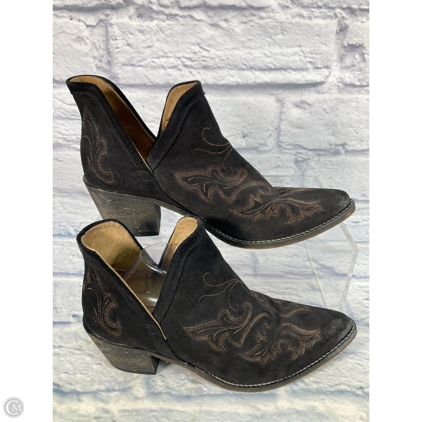 Boots Western By Clothes Mentor In Black & Brown, Size: 12