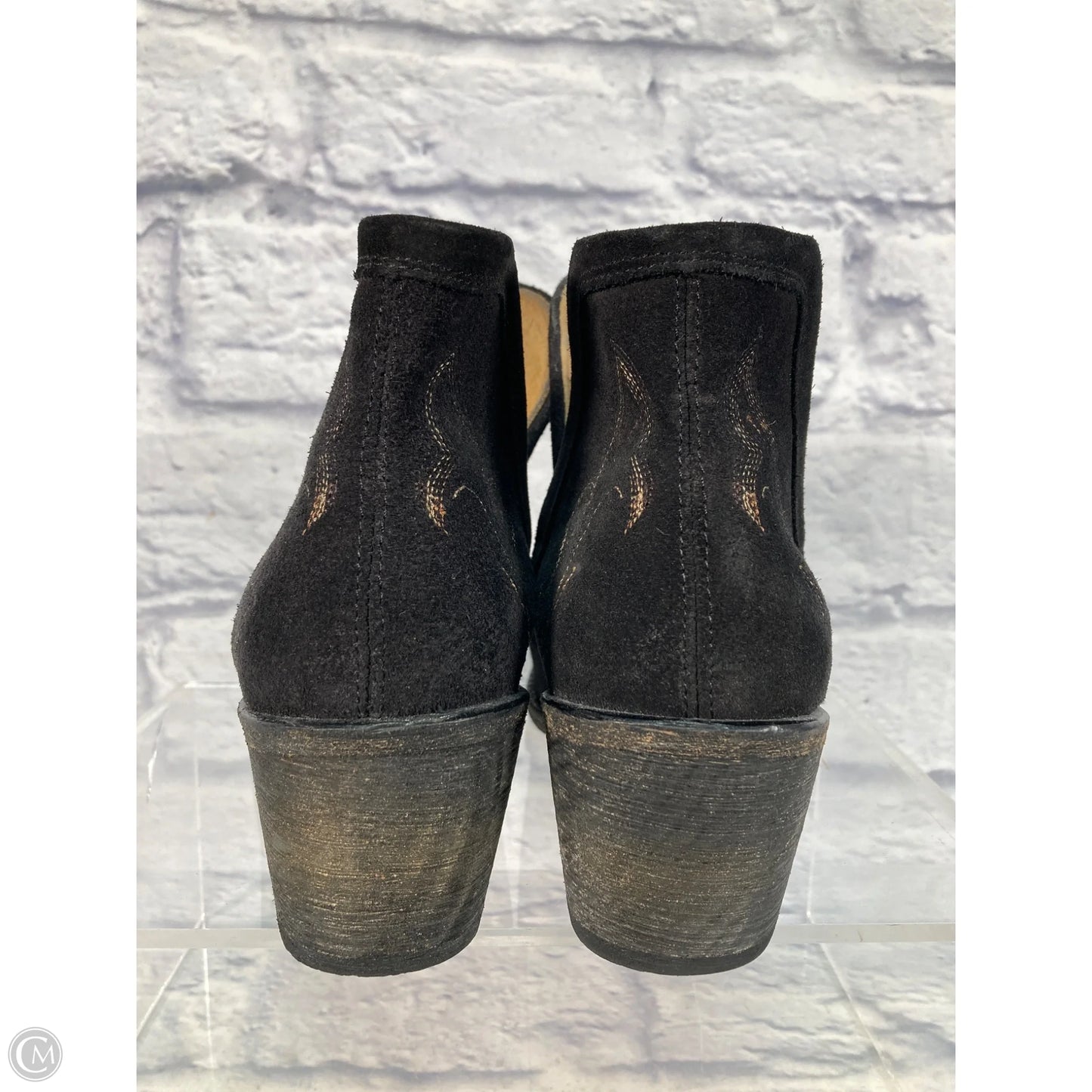 Boots Western By Clothes Mentor In Black & Brown, Size: 12