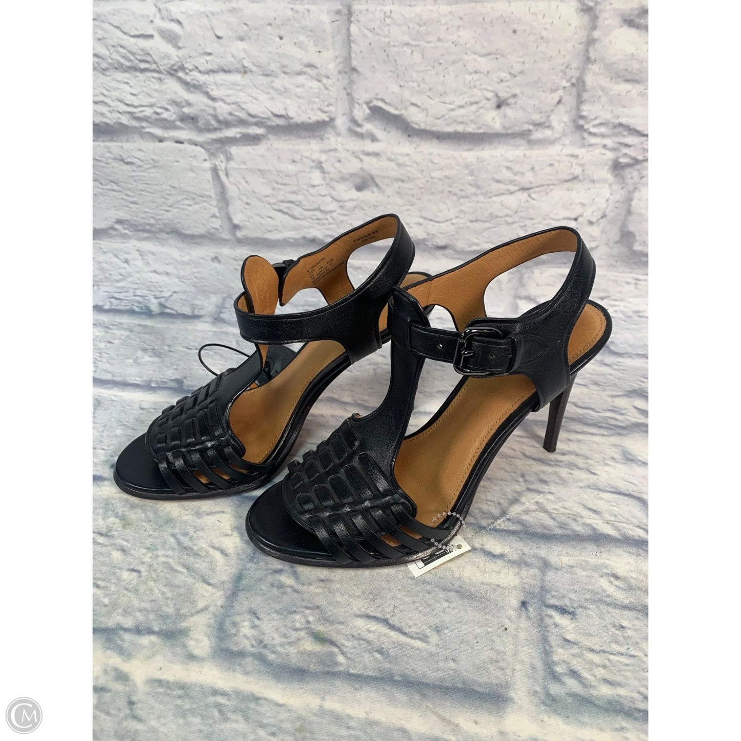 Shoes Designer By Coach In Black & Brown, Size: 7