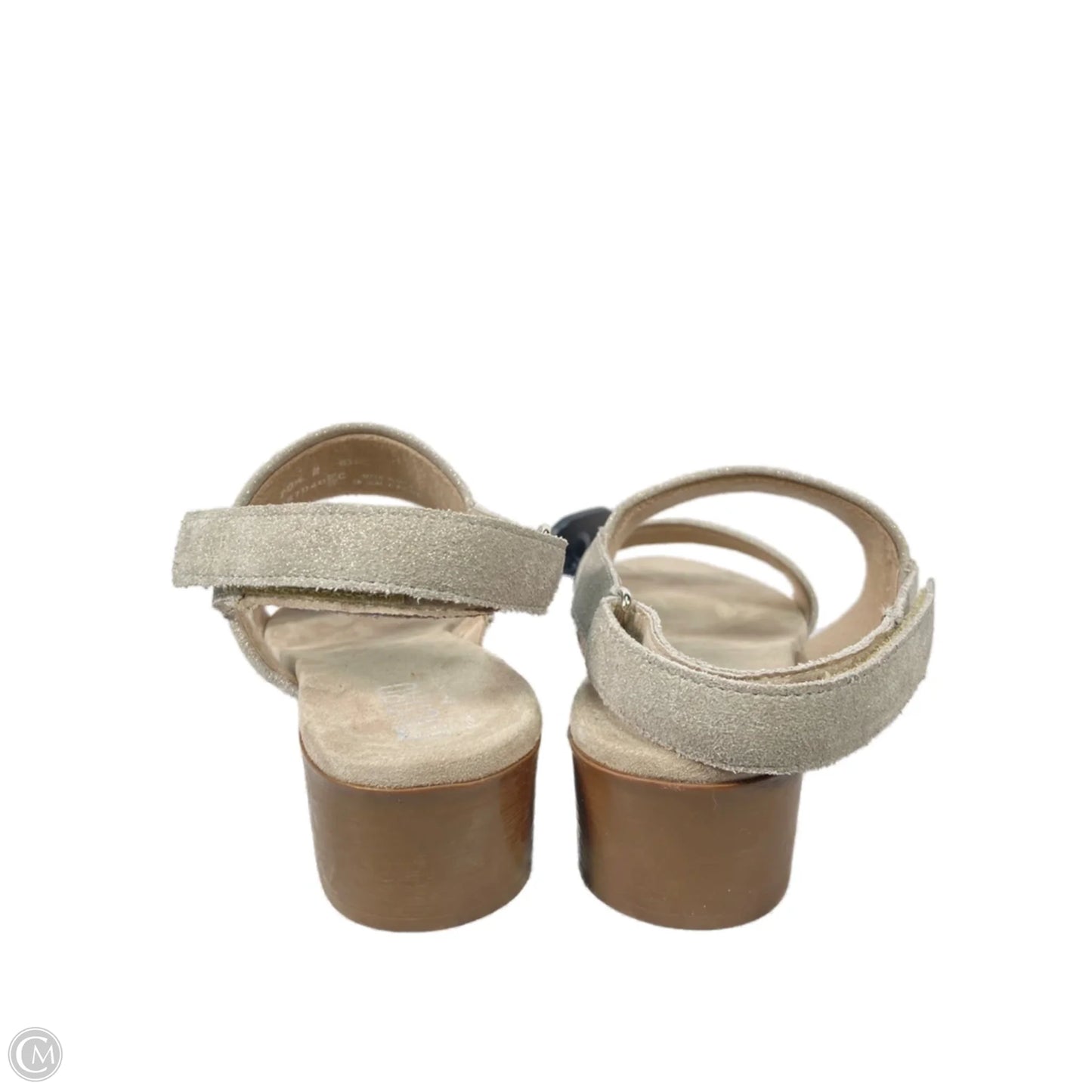 Sandals Heels Block By Munro In Brown & Tan, Size: 10.5