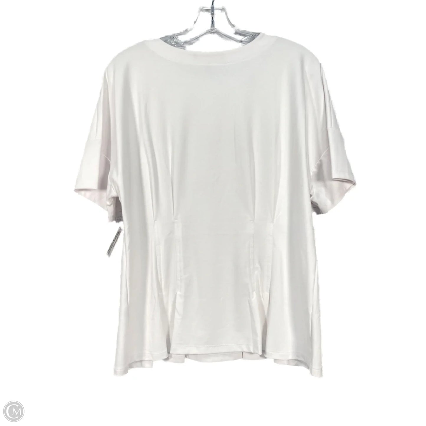Top Short Sleeve Basic By Banana Republic In White, Size: L