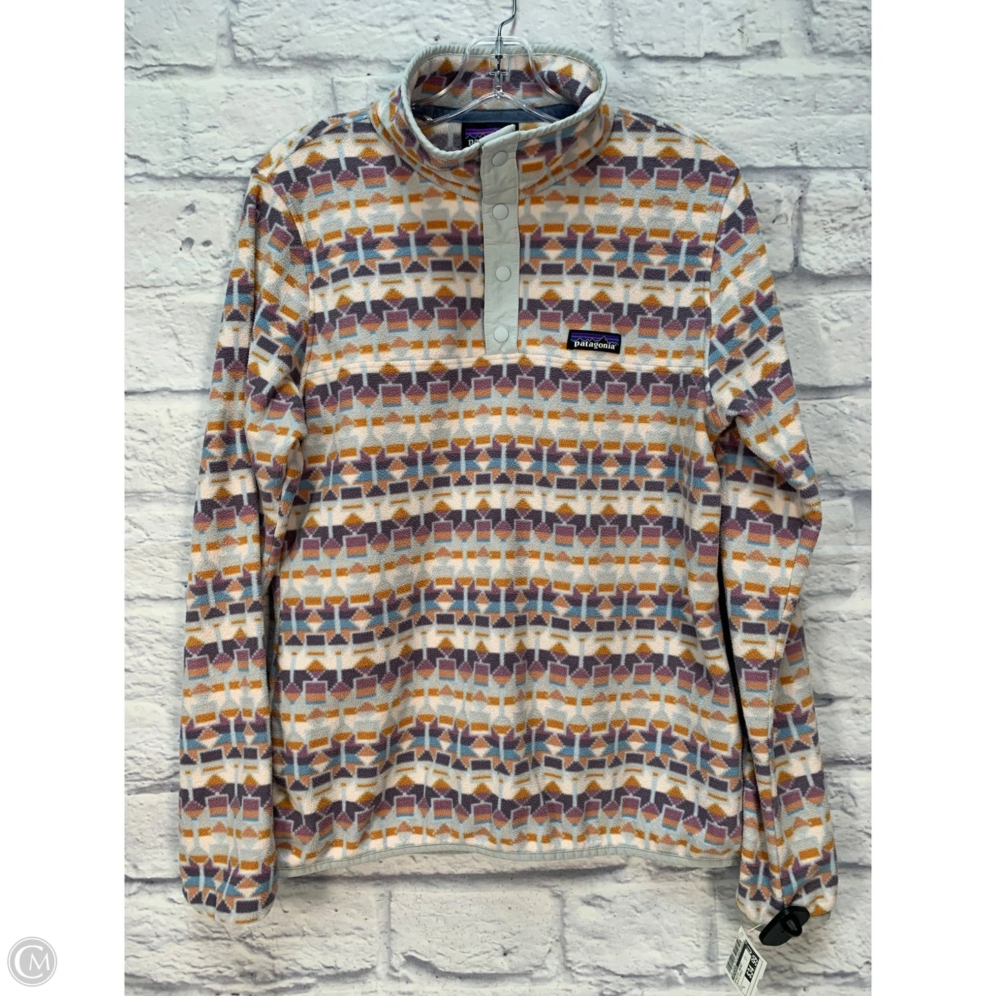 Athletic Jacket By Patagonia In Blue & Purple, Size: L