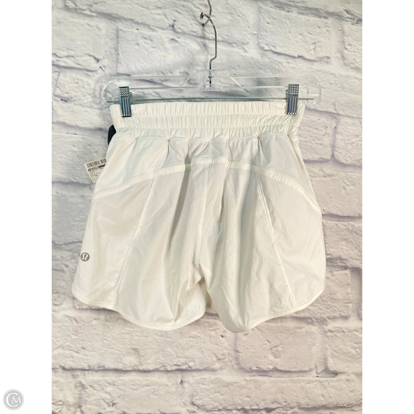 Athletic Shorts By Lululemon In White, Size: Xs