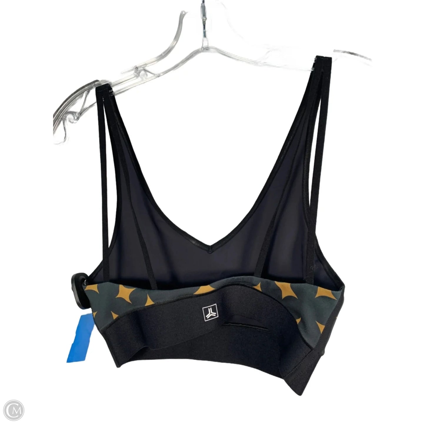 Athletic Bra By Clothes Mentor In Grey & Yellow, Size: M