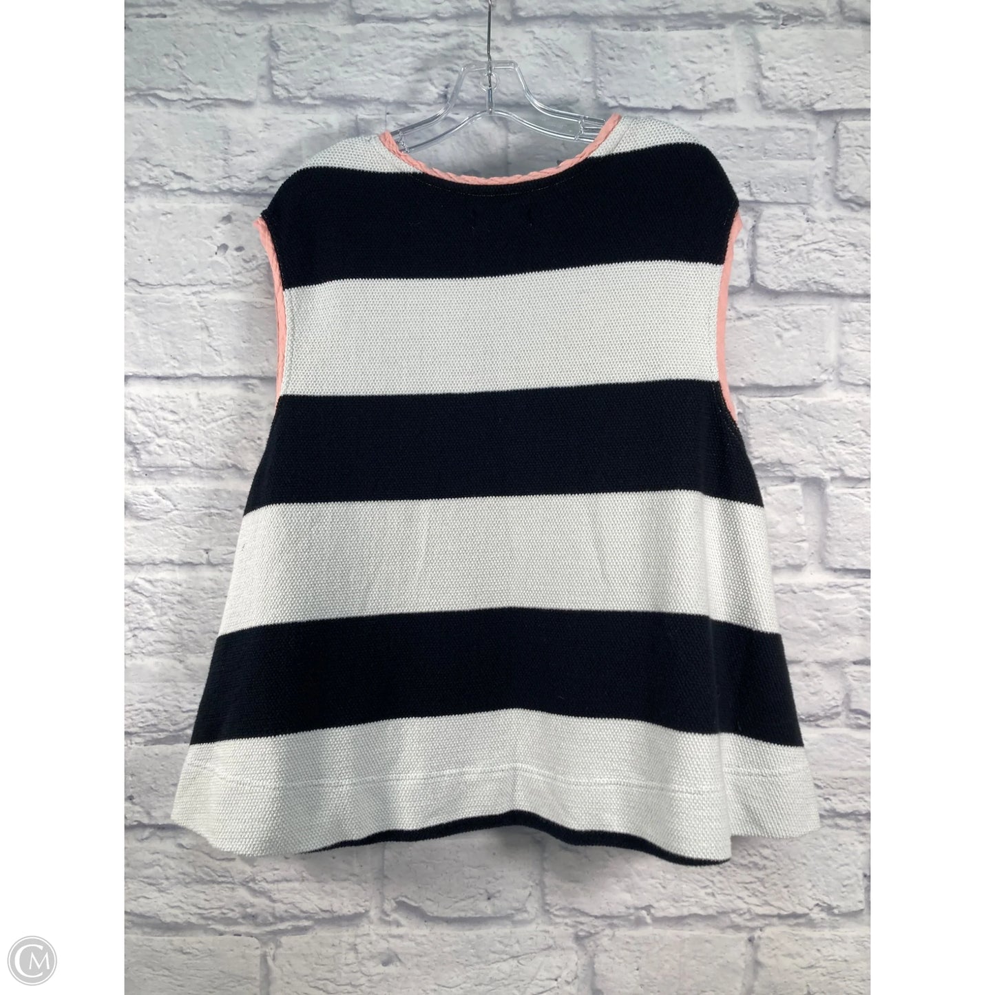 Top Sleeveless By Free People In Black & White, Size: S