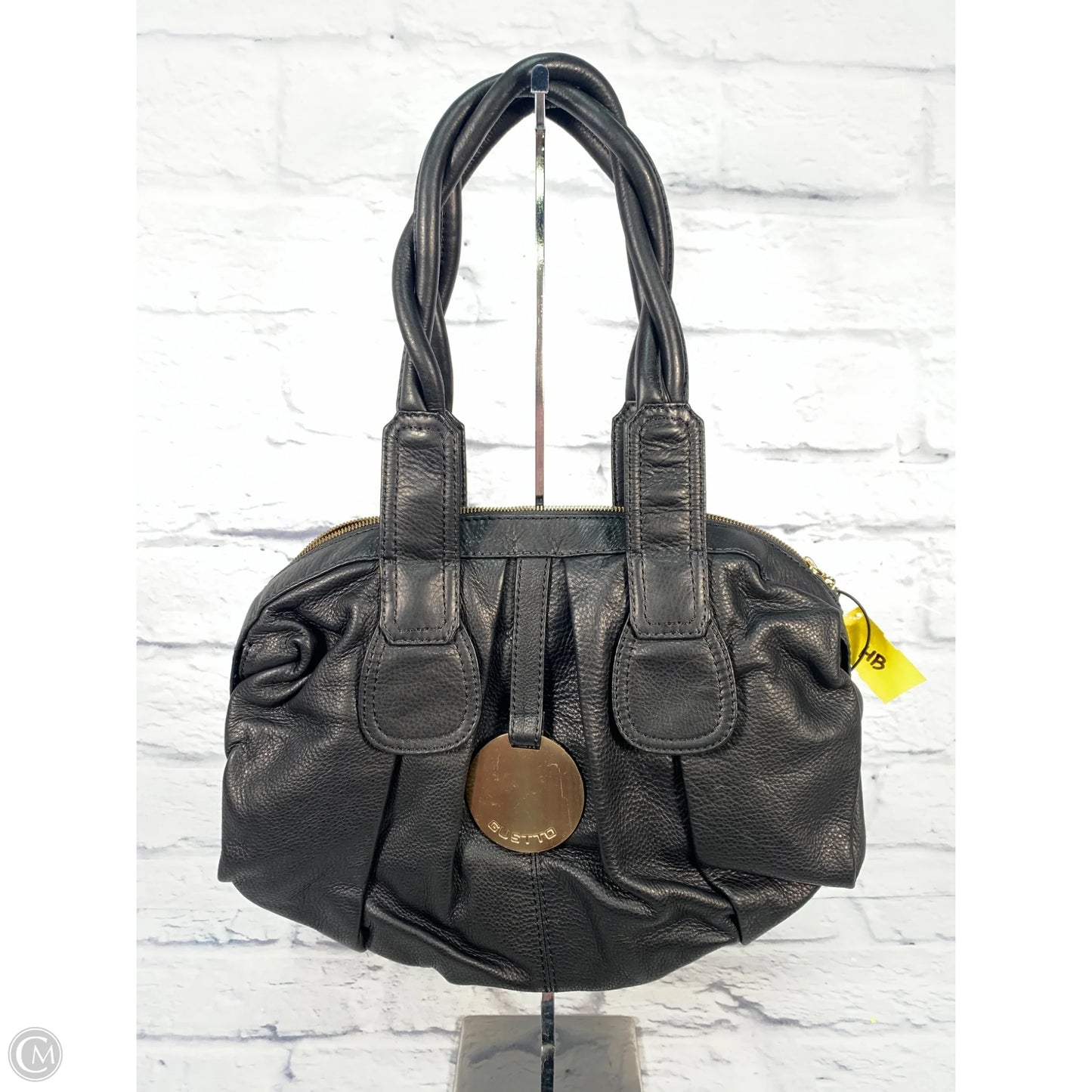 Handbag Leather By Clothes Mentor, Size: Large