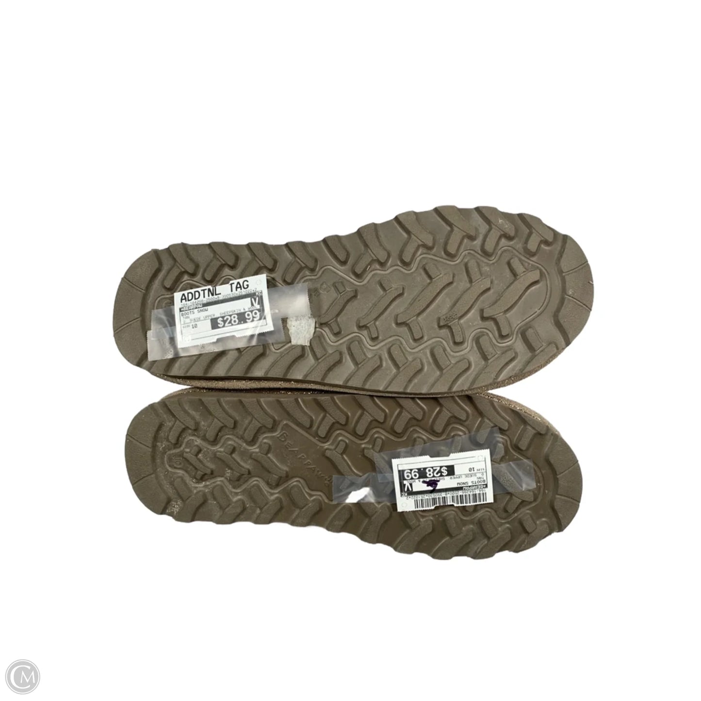 Boots Snow By Bearpaw In Tan, Size: 10