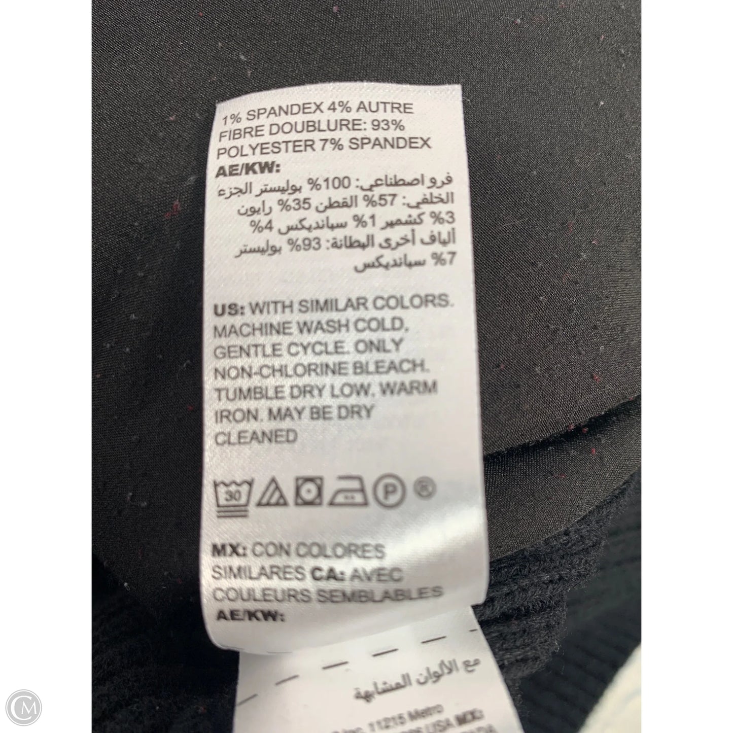 Vest Faux Fur & Sherpa By Chicos In Black, Size: Xl