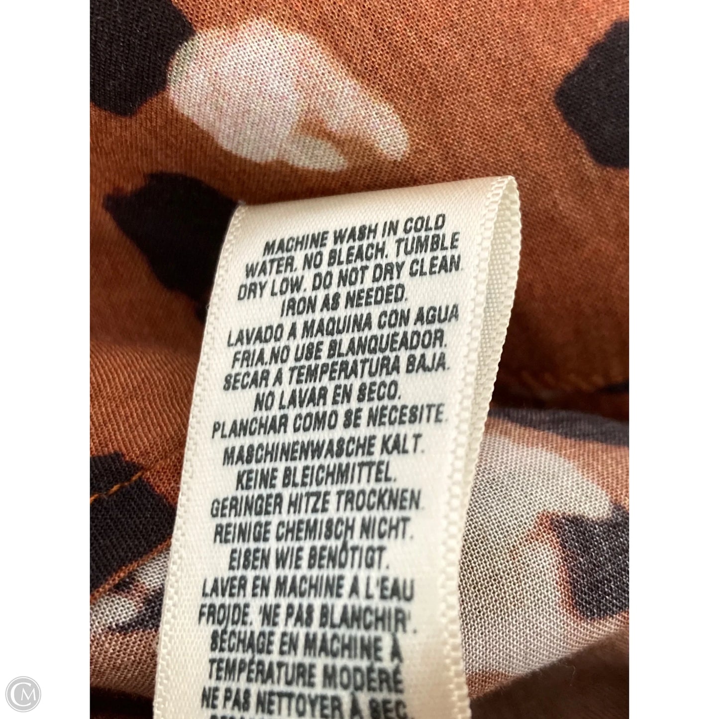 Blouse Long Sleeve By Cloth & Stone In Polkadot Pattern, Size: Xl