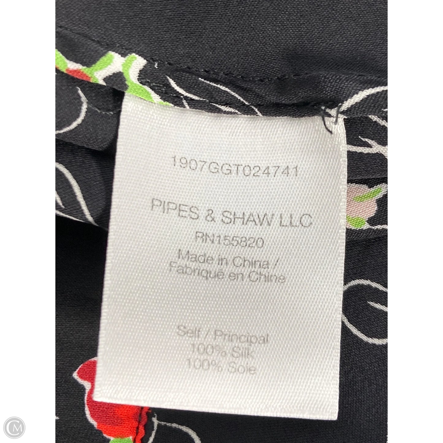 Blouse Long Sleeve By Veronica Beard In Black & Red, Size: S