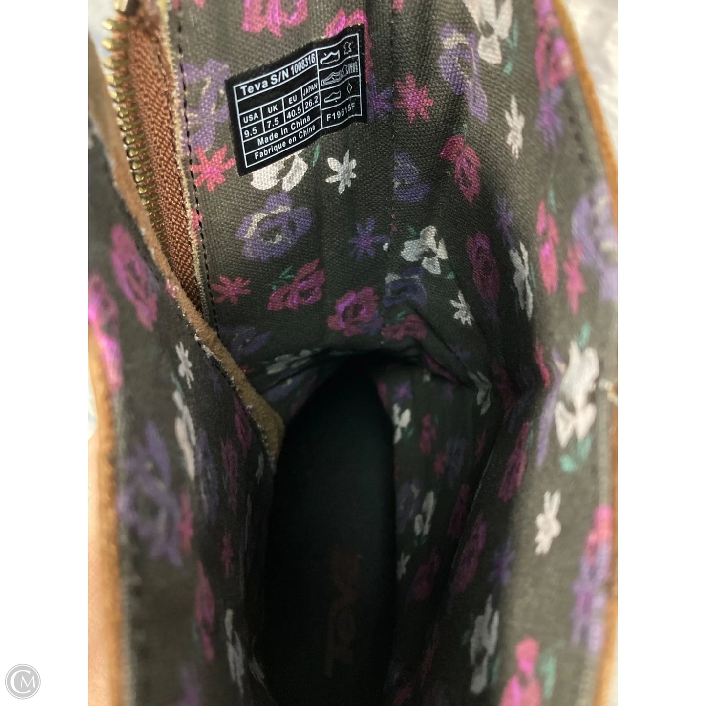 Boots Ankle Heels By Teva In Brown, Size: 7.5