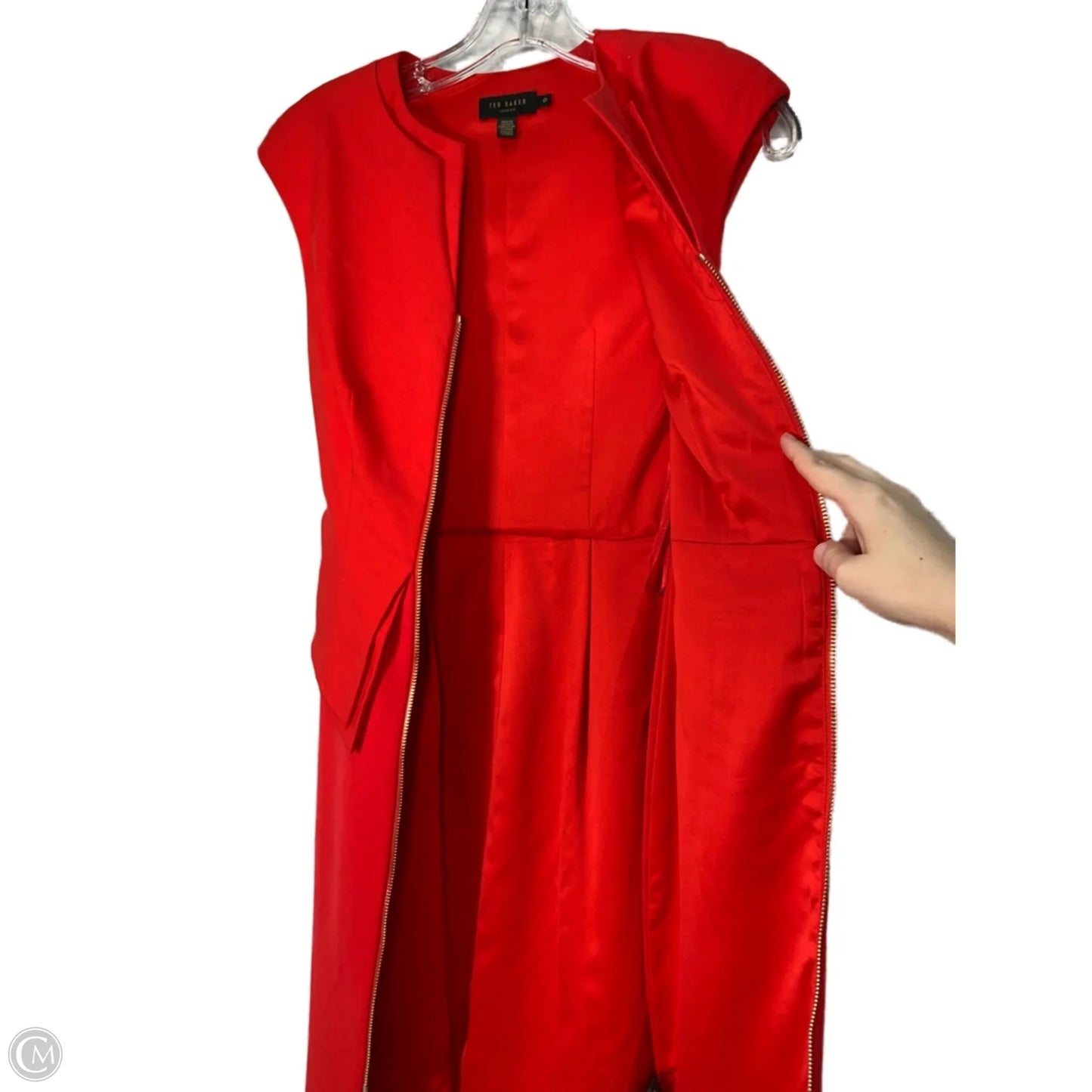 Dress Party Midi By Ted Baker In Red, Size: Xs