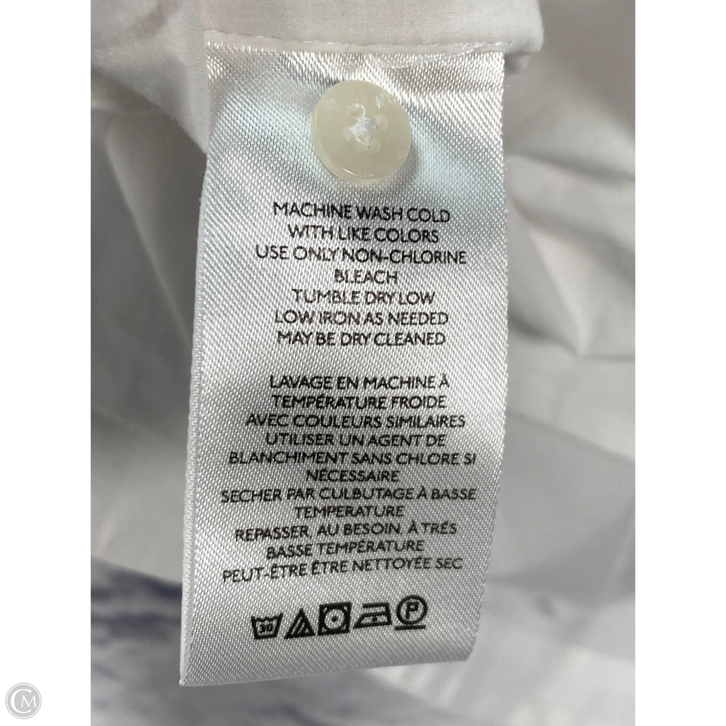 Top Long Sleeve By Maeve In White, Size: L