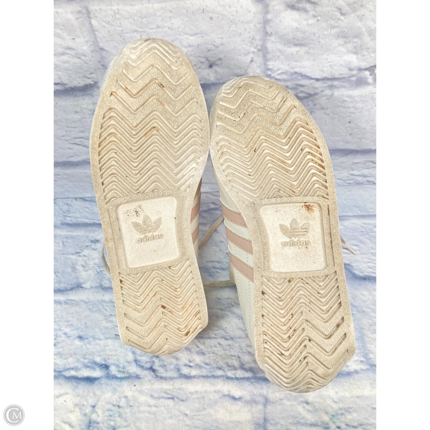 Shoes Sneakers By Adidas In Cream & Pink, Size: 7