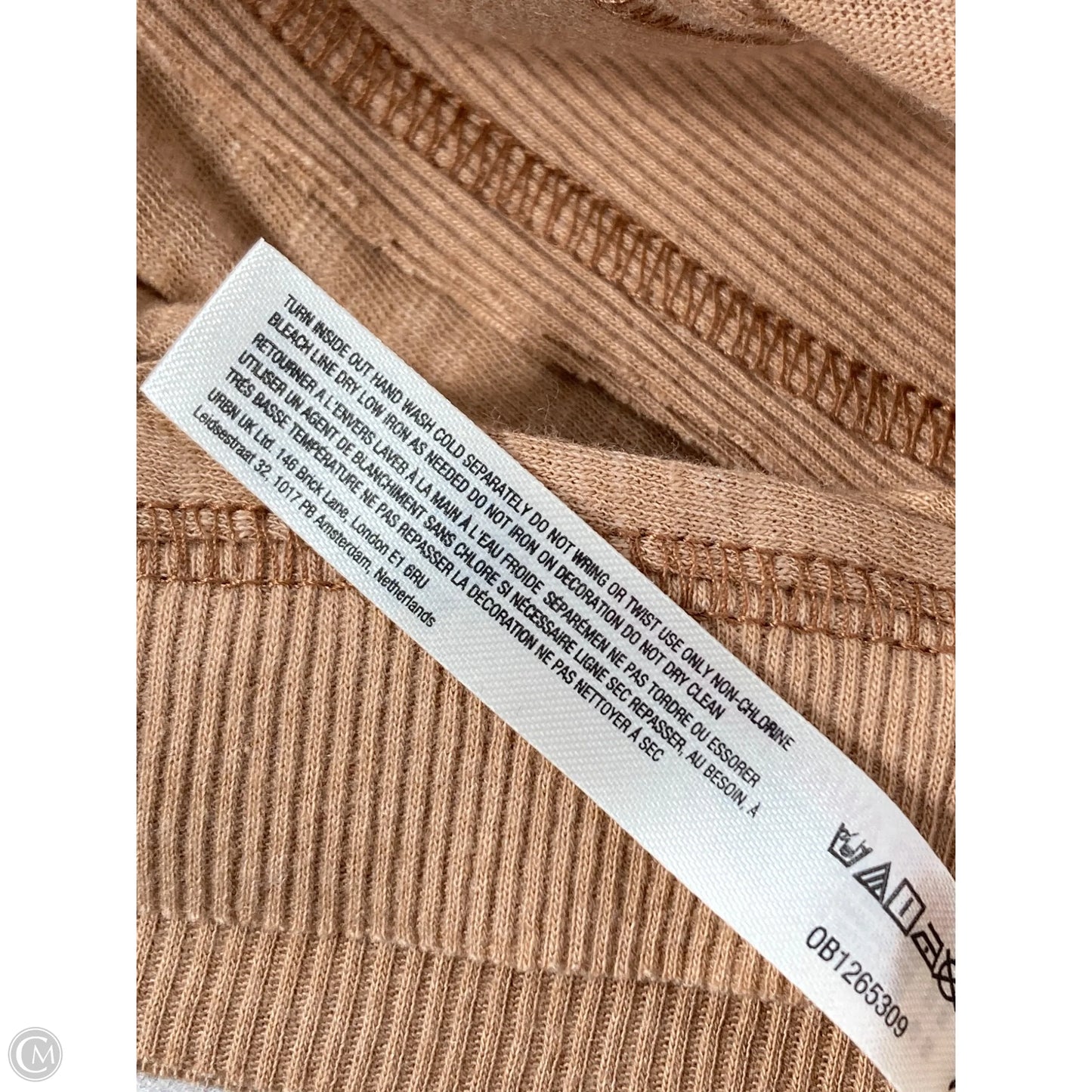 Athletic Top Short Sleeve By Free People In Brown, Size: S