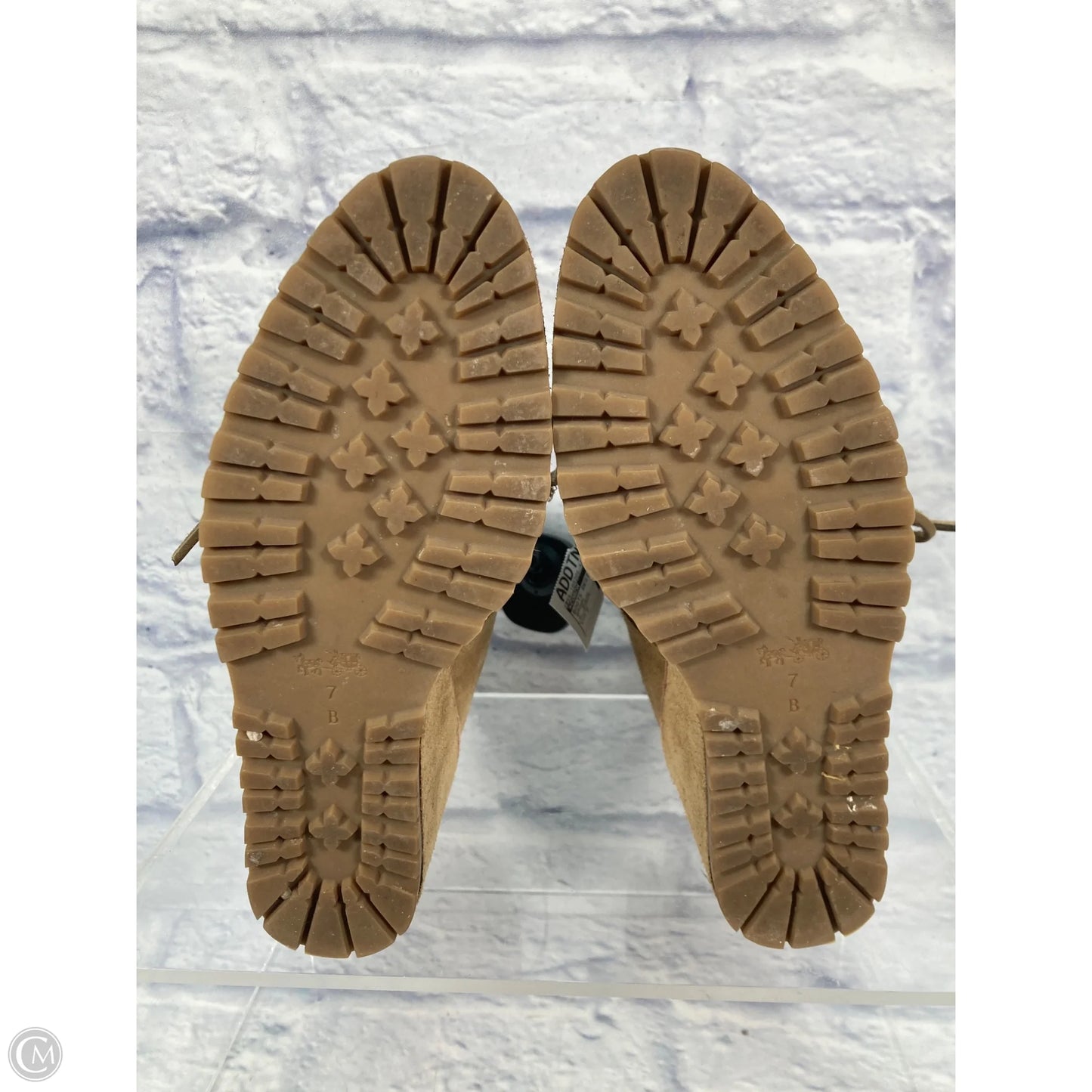 Boots Designer By Coach In Brown, Size: 7